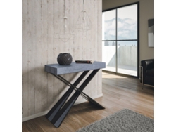 Consolas Diago Small Premium Extensible hasta 196 cm ITAMOBY (90 x 40 x 77 cm - Paneles de Melamina - Cemento)