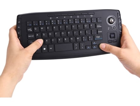 Mini teclado ELKUAIE inalámbrico de 2,4 Ghz con rueda Trackball (inglés)