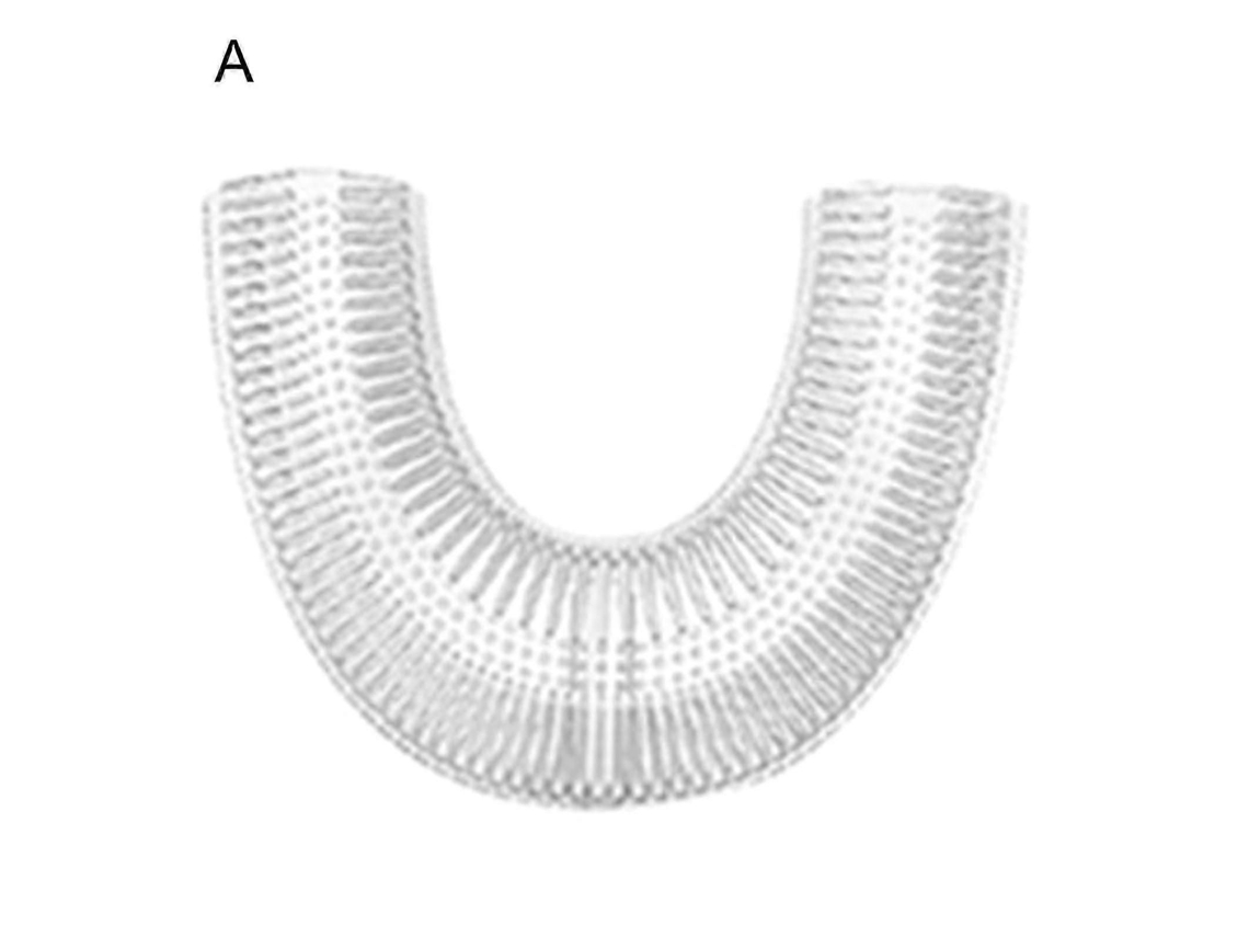 Cabezal de cepillo de dientes en forma de U, silicona suave con rotación de 360 ​​grados, ideal para niños GOKOCO (qinhai)