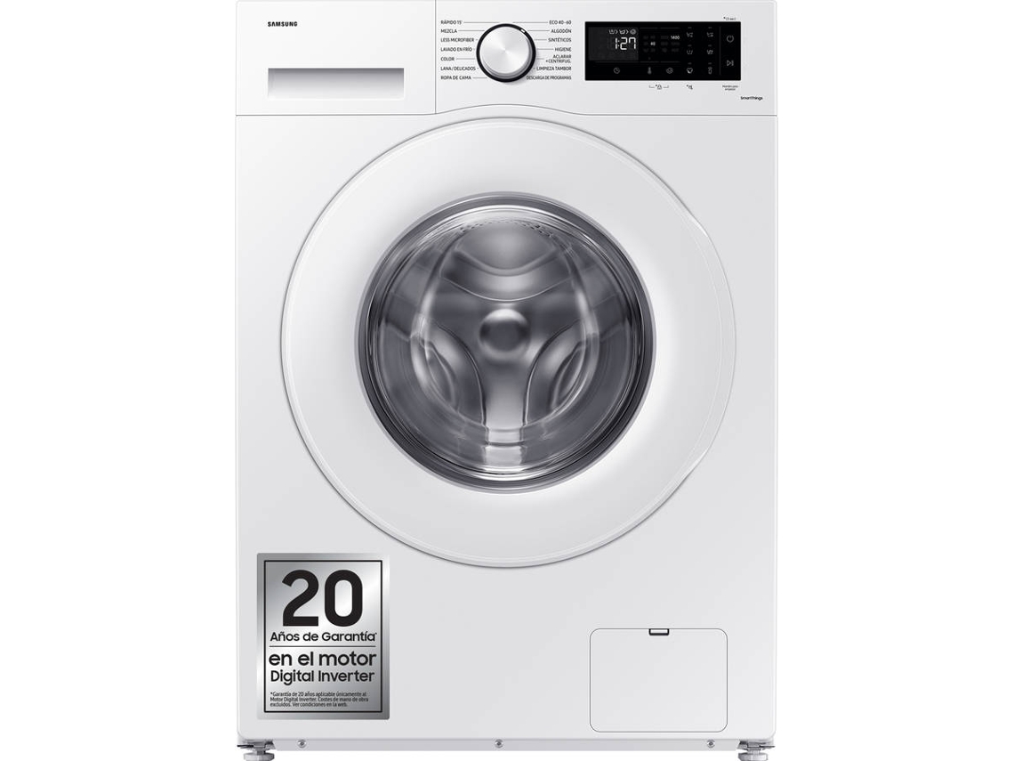 Lavadora SAMSUNG WW90CGC04DTEEC (9 kg - 1400 rpm - Blanco)