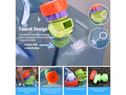 Cubo De Agua Para Camping Con Grifo, Jarra De Gran Capacidad Para Almacenar Agua En El Camping.