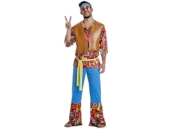 Disfraz de Hombre DISFRAZZES Hippie Con Chaleco (Talla: XXL)