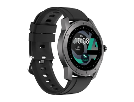 Smart Watch para hombre, reloj de fitness deportivo impermeable Chronus, negro BISBISOUS