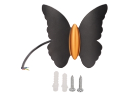 Lámpara de pared LED impermeable IP65 2026, 85-265V, luz cálida, decorativa para exteriores y jardín.