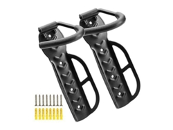 Sistema de almacenamiento vertical de bicicletas en zigzag para montaje en pared en garaje o interior
