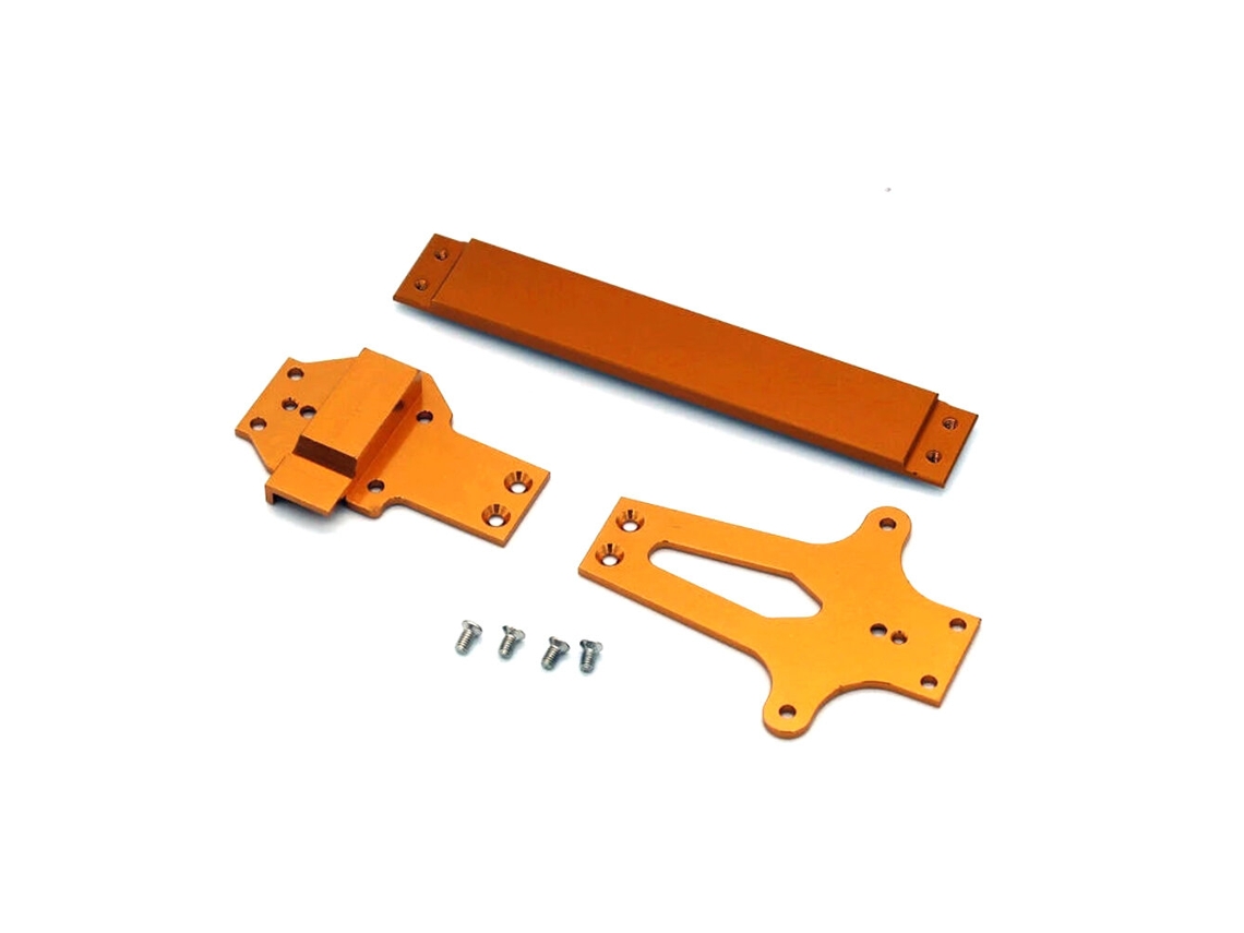 Placa de suelo metálica mejorada para Wltoys 124016, 124017, 124018 y 124019, piezas de repuesto para coche RC 1/12