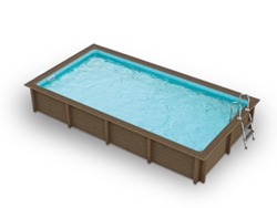 Piscina de Hormigón en Kit Rectangular NATURALIS 02 R15 2,90x5,73m altura 1,28m