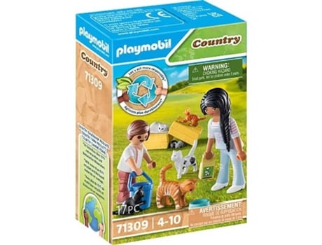 Country Familia de Gatos PLAYMOBIL