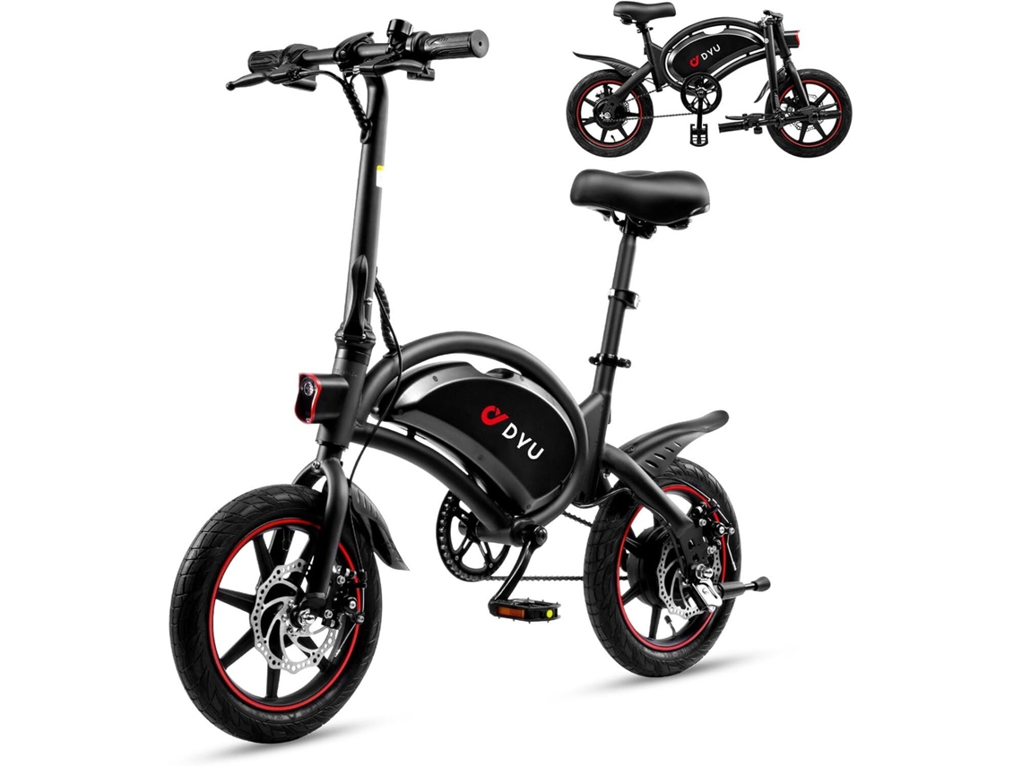 Bicicleta eléctrica plegable Dyu D3f de 14 pulgadas, 250 W, batería de 36 VE y 10 Ah