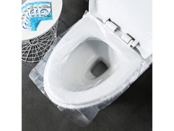 50 Fundas Para Asiento De Inodoro Desechables Antibacterianas Impermeables Portátiles Individualmente Empaquetadas Para Viaje Y Embarazadas