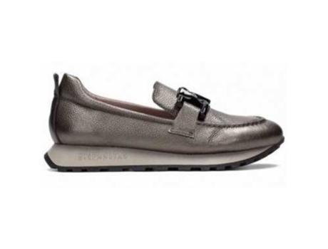 Zapatos de Mujer HISPANITAS Mocasin Confort Piel Gris (37)