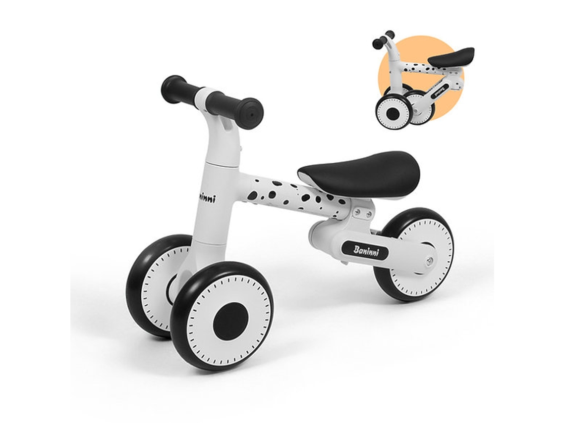 Bicicleta de equilibrio Azura Baninni negra y blanca