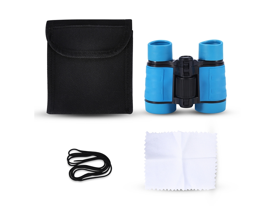 Prismáticos Infantiles 4x30 Para Observación De Aves Y Uso Al Aire Libre - Juguete De Regalo - Azul