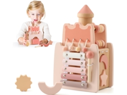 Juguete De Construcción Montessori De Madera, Multifuncional, Educativo, Sensorial, Para Niños De 2 Años En Adelante, Castillo Czhhmart