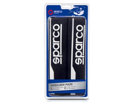 Protector Para Cinturón Corsa Negro Clogo Blanco SPARCO