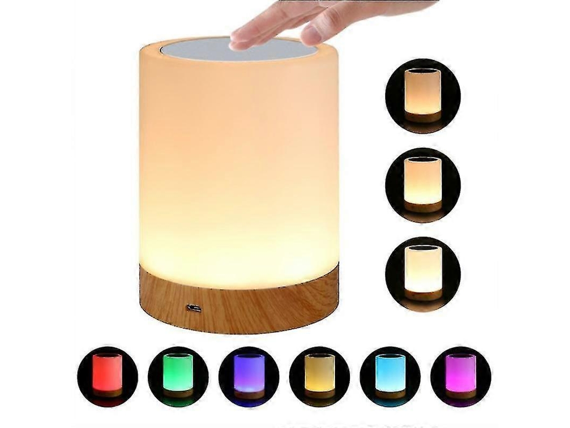 Omni-lámpara De Mesa Táctil, Lámpara De Noche Ajustable Con Luz Blanca Cálida Para Dormitorio, 12h Uso, 3w, Control Táctil, Sin App