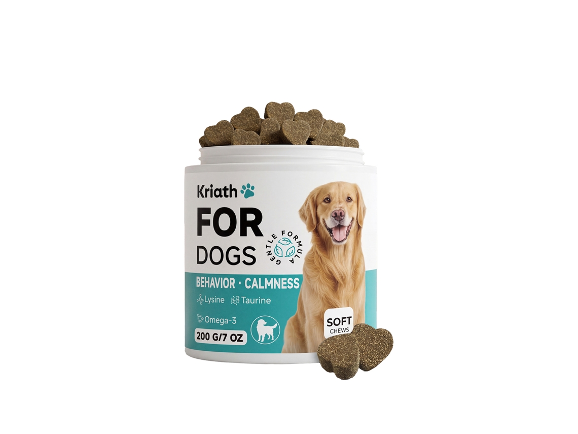 Comprimidos Kriath para perros: nutrición, inmunidad y calma diaria.