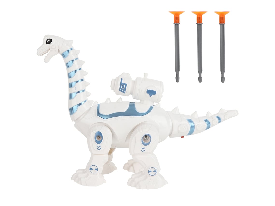Dinosaurio mecánico electrónico BJ-Model con luz y sonido, juguete de dinosaurio que simula caminar