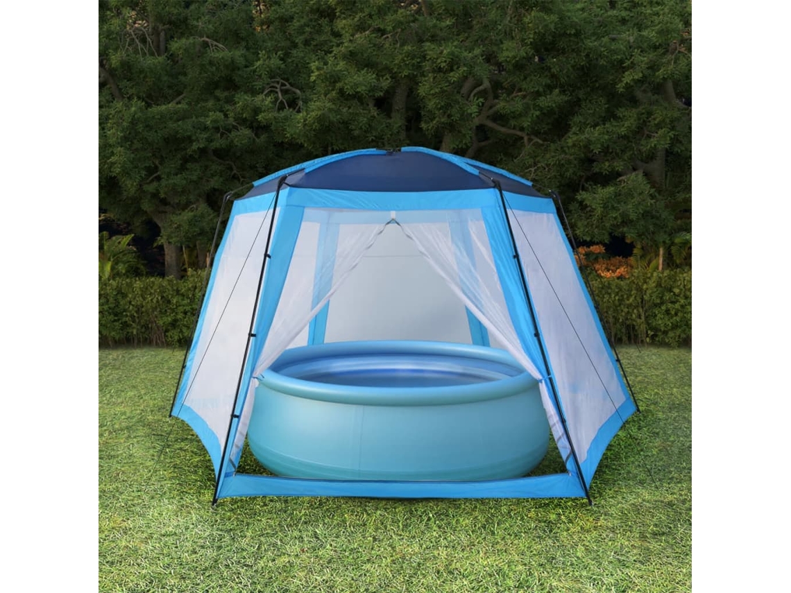 Carpa Para Piscina De Tela Azul 660x580x250 Cm