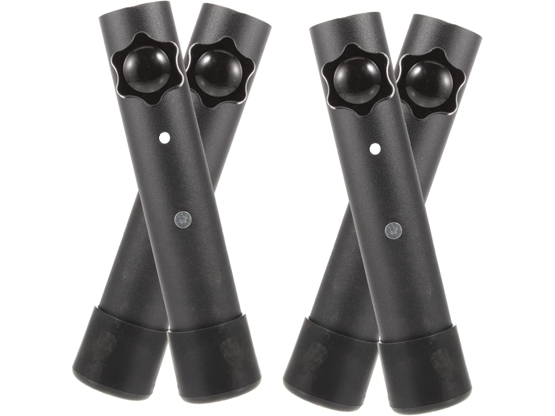 4 Extensiones De Patas De Mesa De Acero En Color Negro, Plegables Y Portátiles.