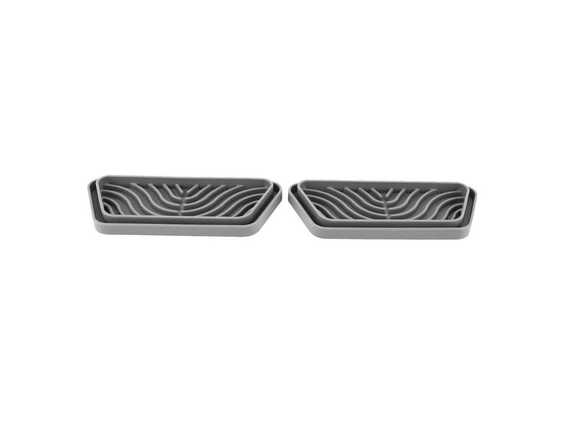 2 Bandejas De Goteo De Silicona Para Refrigeradores Ge Y Samsung, Antideslizantes, Fáciles De Limpiar Y Reutilizables.
