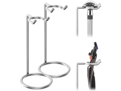 Soporte De Navaja/ Cepillo De Afeitar Acero Inoxidable Plata 12 Cm, Para Viaje, 2 Unidades