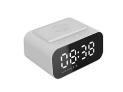 Reloj Despertador Con Altavoz Bluetooth 5.0, Carga Inalámbrica, Radio Fm Y Reproductor De Mp3 Con Tarjeta Tf.