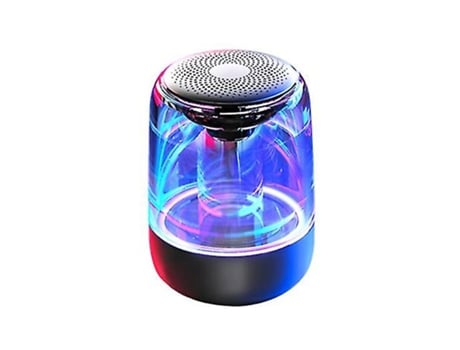 Altavoces Bluetooth con Luces Mini Altavoz Portátil con Sonido Estéreo HD Multicolor Regulable Inalámbrico 12H Tiempo de Reproducción Tarjeta Aux/T...
