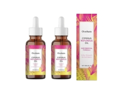 Óleo De Cyperus Rotundus 60ml - Natural Para Remoção De Cabelo, Hidratação Suave E Redução De Cabelos Encravados