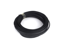 Envoltura De Cable Tejida Pet Expandible 6mm Negra Densa 10m