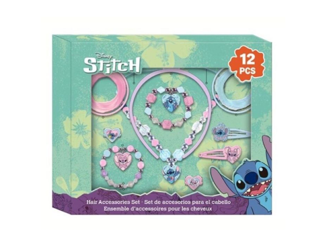 Conjunto De Bijuteria Disney Stitch 12 Pecas St00102