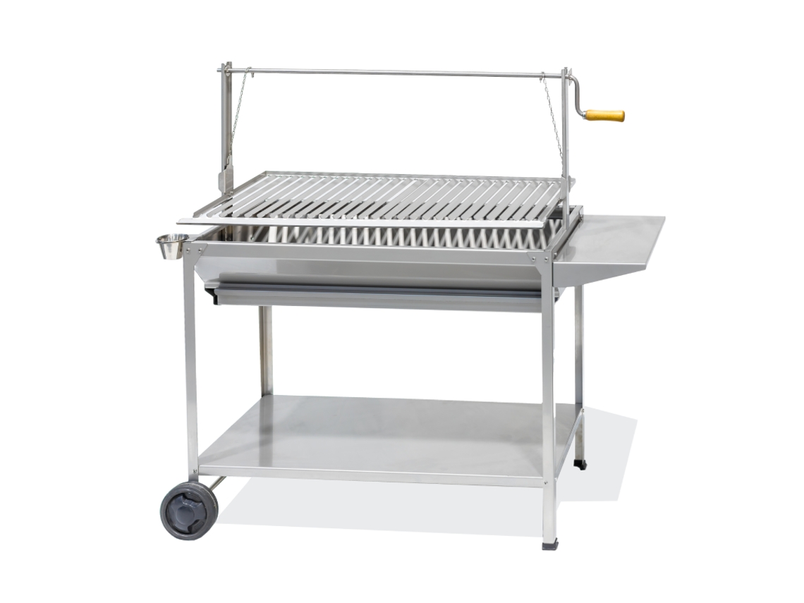 Barbacoa Argentino Exclusiva De Acero Inoxidable. 100Cm Y 80Cm IGNO