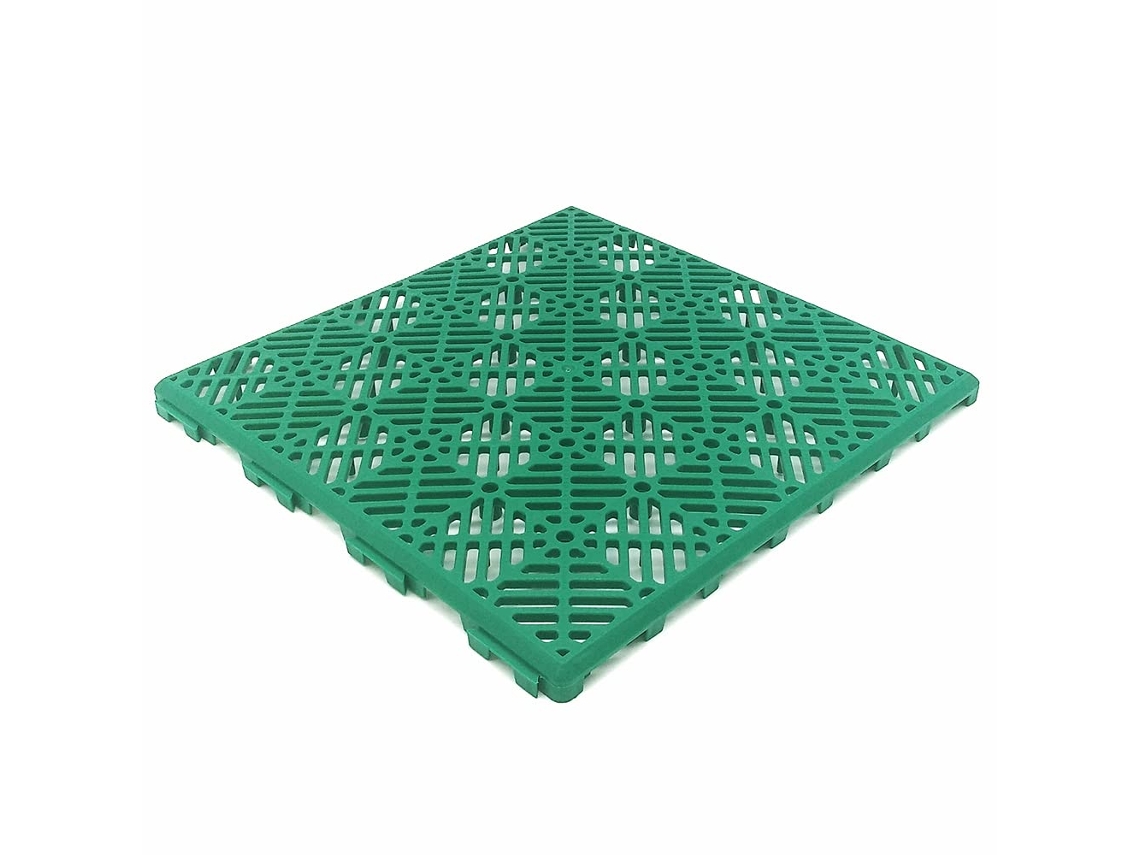 Pack Ahorro 24 Losetas Autoventiladas 30x30x1,5cm (≈2 M² - Verde) - Para Suelos De Piscinas, Terrazas, Tarima, Césped Artificial, Trasteros.