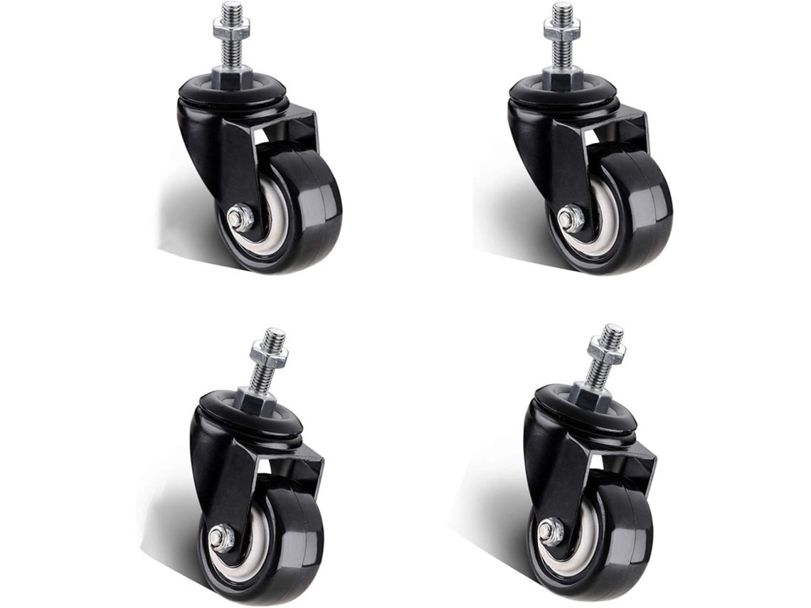 Ruedas Goma 2 Pulgadas Giratorias Freno Para Muebles