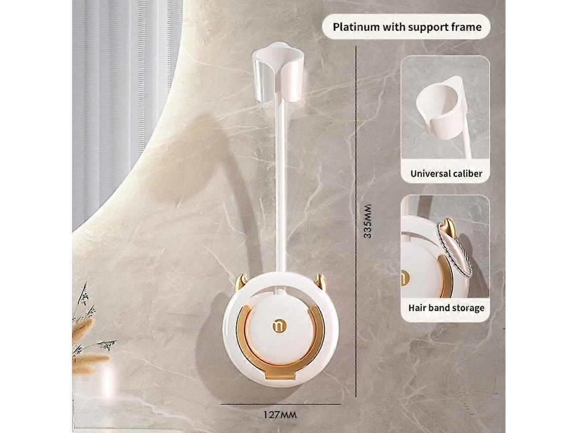 Soporte organizador de secador de pelo para montaje en pared, soporte universal Proemi Nente, autoadhesivo, manos libres GOKOCO
