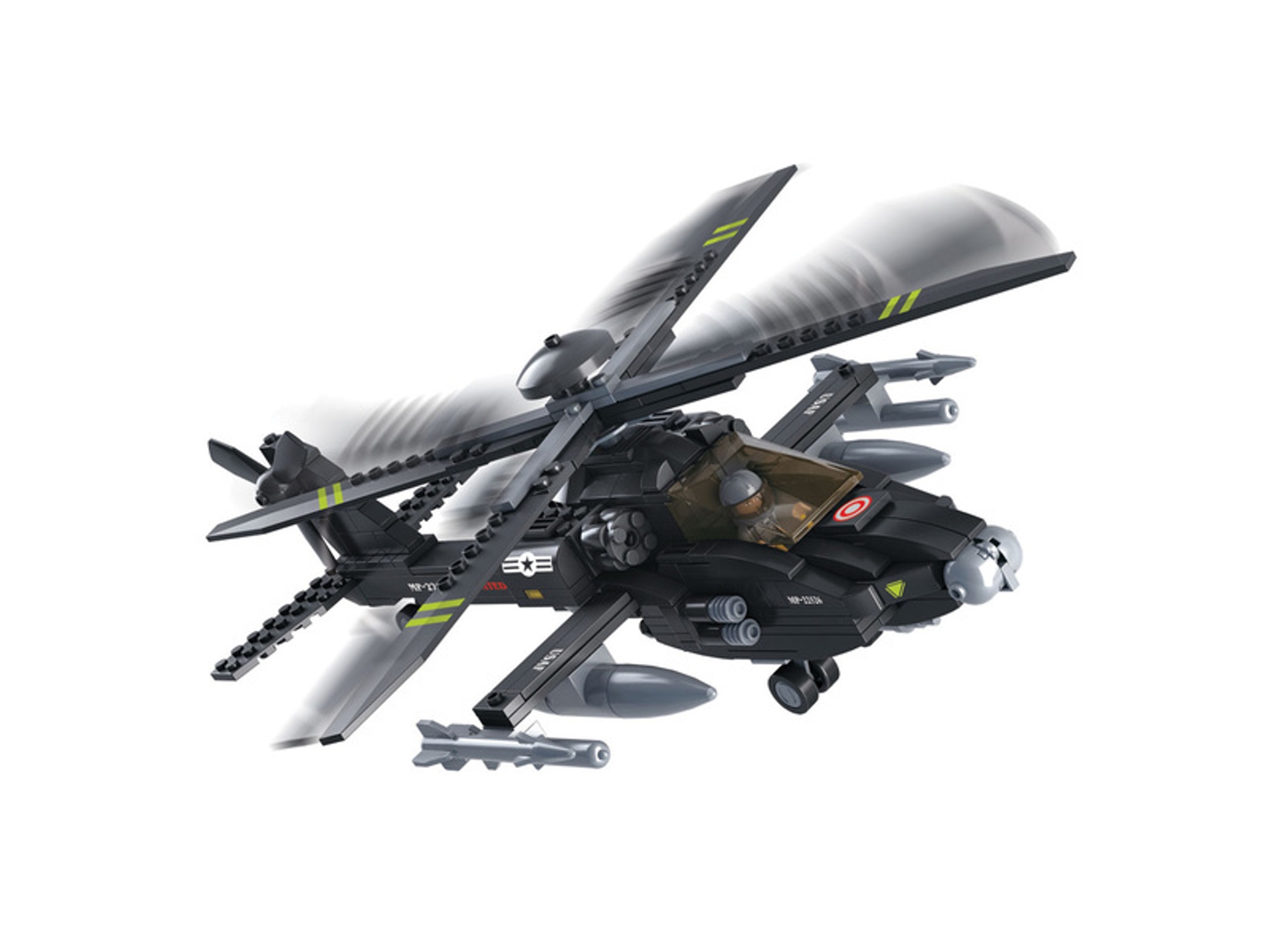 Construcción SLUBAN Army - Helicóptero AH-64 Apache (Edad Mínima: 6 - 293 Piezas)
