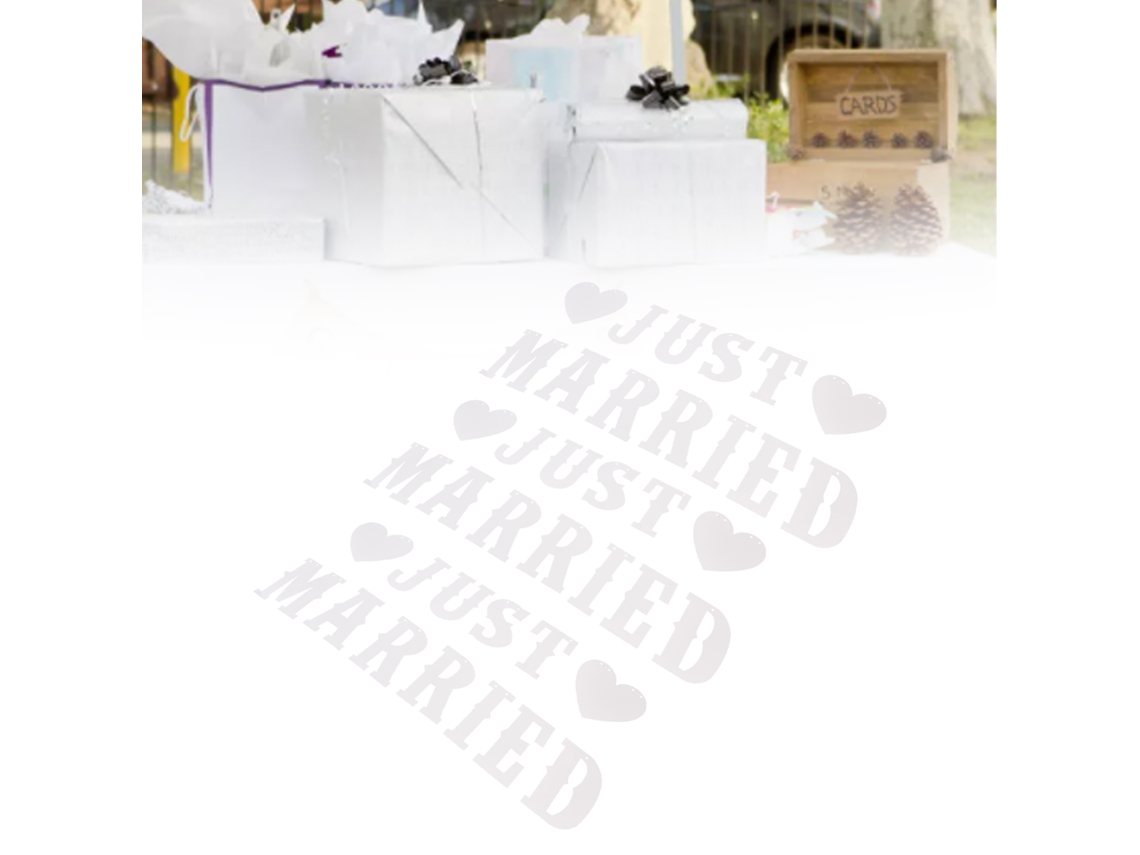 Letreros Decorativos De Boda "recién Casados" Con 33 Tarjetas, 6 Letras, Amor, 3 Cuerdas.
