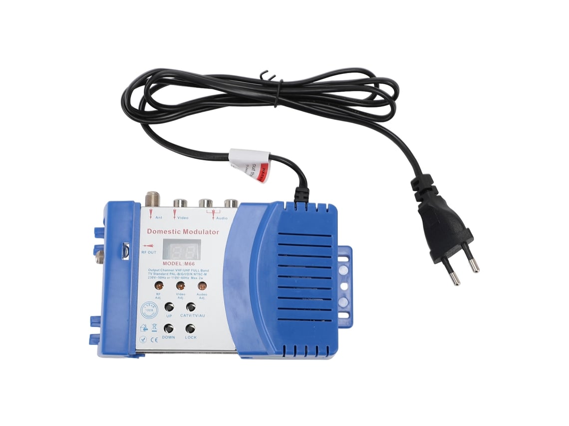 Modulador De Rf Multifuncional Av Para Rf Rhf Uhf Para Console De Jogos Plugue Eu 220-240v