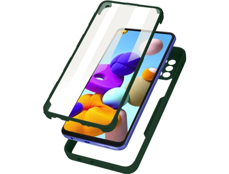 Carcasa Samsung Galaxy A21s AVIZAR Protección 360° Verde
