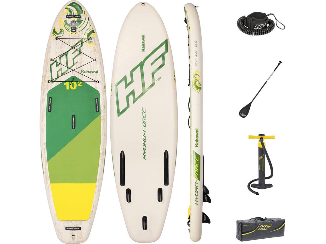 Tabla Paddle Surf Hinchable BESTWAY Hydro-Force Kahawai 310x86x15 cm Con Remo, Bomba y Bolsa