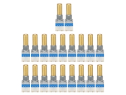 20 Interruptores De Volumen De Radio Walkie-talkie De Aluminio Para Uv5r Bf-888s Tk3107