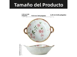 (estilo C) Cuenco Para Sopa De Cerámica Japonesa De 7,5 Pulgadas Con Asa, Apto Para Microondas Y Uso Doméstico.