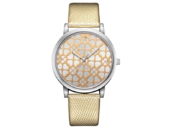 Reloj De Pulsera De Mujer De Estilo Retro Étnico Con Aleación De Cuarzo Multicapa De Ensueño (rosa)