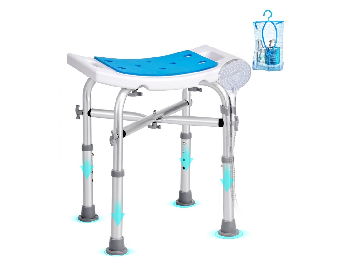 Banco de Baño Ajustable y Ergonómico con Soporte y Estructura Ligera Tekmaquinas