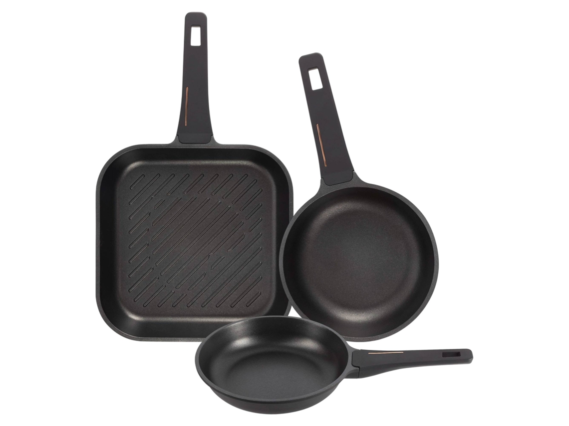 Set De Sartenes Ø20ø24,28cm En Aluminio Fundido Cooper Bergner (3 Piezas)