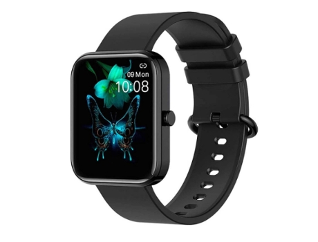 Chronus 1 69 Pulgadas Reloj Inteligente Fitness Tracker Bluetooth 5.0 Impermeable para Hombres y Mujeres Negro BISBISOUS