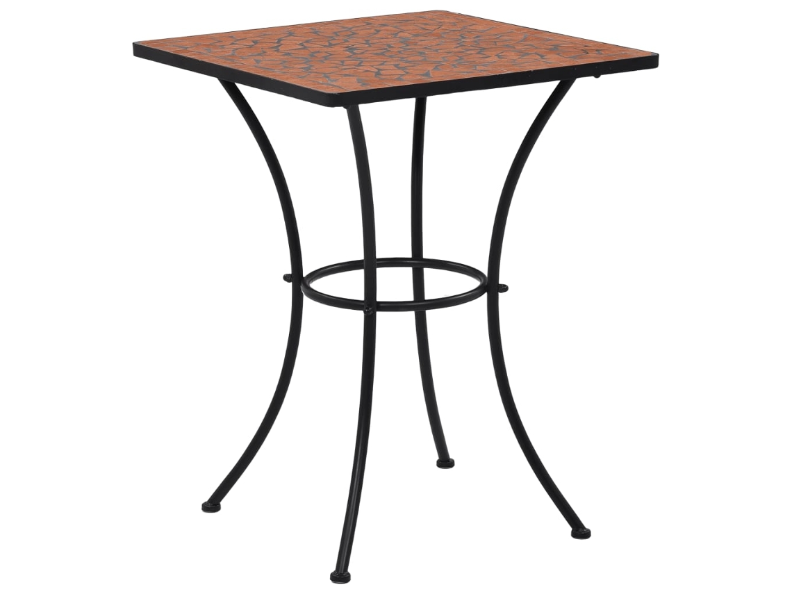 Mesa VIDAXL Marrón Cerámica (60x60x76 cm)
