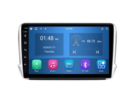 Autoradio 4GB RAM64GB ROM ROVERONE para Peugeot 2008 208 1 2012 - 2020 CarPlay Android Coche Radio Bluetooth Navegación