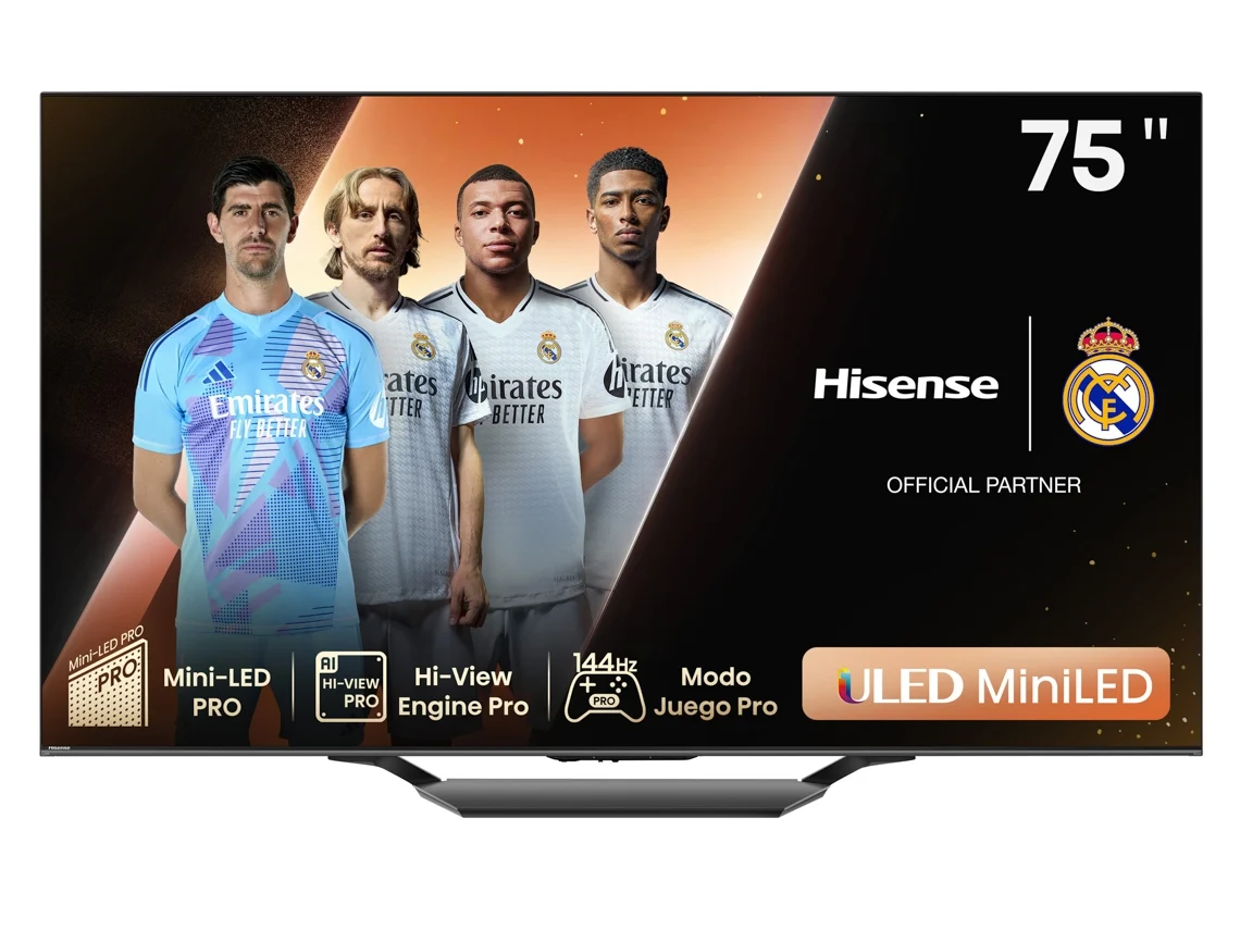 TV HISENSE 75U7NQ (Mini LED - 75'' - 189 cm - 4K Ultra HD - Smart TV)