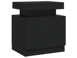 Mesita de noche Maison Exclusive de madera gris (45 x 35 x 52 cm)